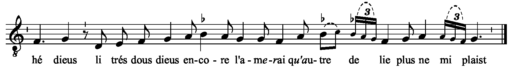 Refrain musical notation